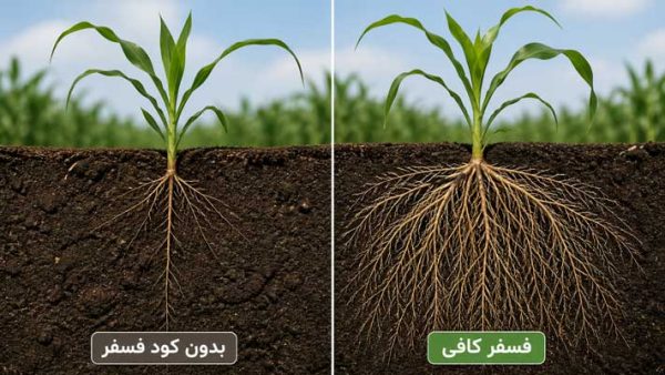 اثر فسفر روی رشد ریشه